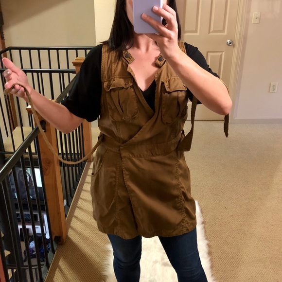 Free People | Utility Sleeveless Wrap Vest - Picture 9 of 15